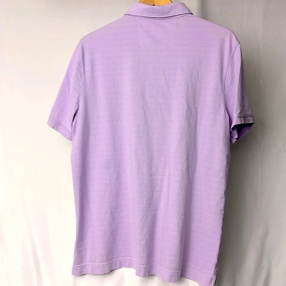 Banana Republic Dress Polo shirt short sleeve collared lilac color. Size XL